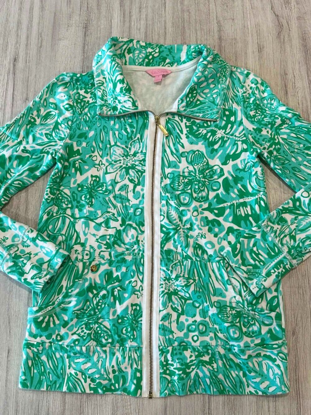 Lilly Pulitzer Full Zip In Bungle in the Jungle Skipper Popover Women’s Sz S